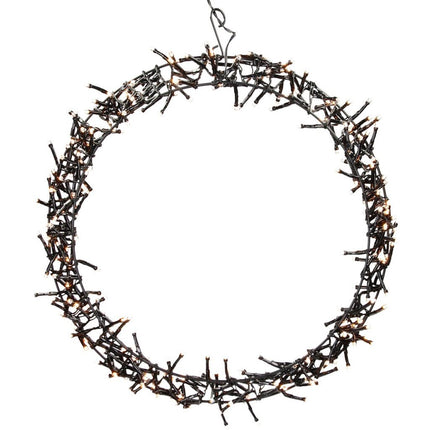 S.i.a. Decoratie Led Ring 38 Cm 300 Led'S Warm Wit Zwart