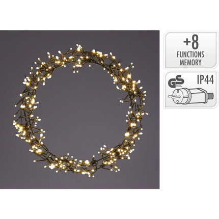 S.i.a. Decoratie Led Ring 48 Cm 400 Led'S Warm Wit Zwart