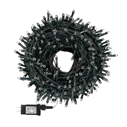 Cheqo® Kerstverlichting - Kerstboomverlichting - Kerstlampjes - 120 LED - 9M - Blauw - Timer - Buiten - Energiezuinig