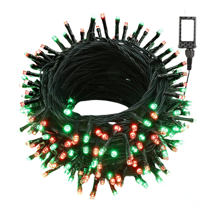 Cheqo® Kerstverlichting - Kerstboomverlichting - Kerstlampjes - 480 LED - 36M - Driekleurig - Timer - Buiten - Energiezuinig