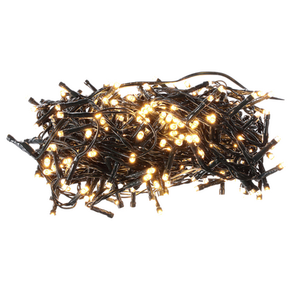 Cheqo® Kerstverlichting - Kerstboomverlichting - Kerstlampjes - LED Clusterverlichting - Warm Wit - 576 Lampjes - 4M - Timer & Lichtfuncties