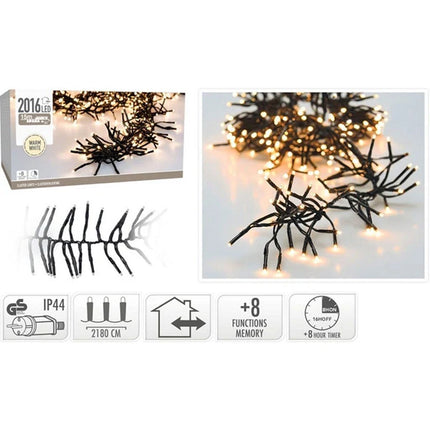 S.i.a. Cluster Led-Verlichting 2016 Led'S 2180 Cm Warm Wit Zwart
