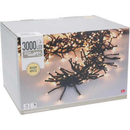 S.i.a. Cluster Led-Verlichting 3000 Led'S 2200 Cm Warm Wit Zwart
