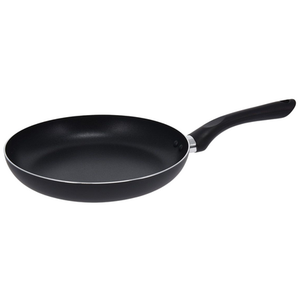 Cheqo® Aluminium Koekenpan 24 cm - Bakpan - Zwart - Geschikt voor Gas en Keramisch - Duurzaam en Anti-aanbak