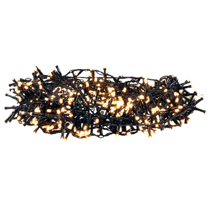Cheqo® Kerstboomverlichting LED - Kerstlampjes - Kerstverlichting - Kerstboom Verlichting - Warm Wit - 1536 LED's - 1990 cm - Met Timer