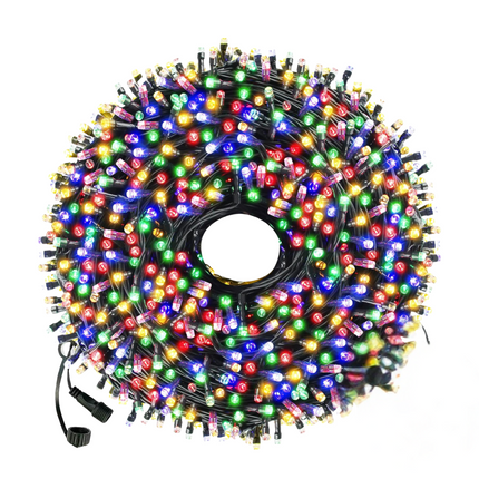 Cheqo® Kerstboomverlichting LED - Kerstlampjes - Kerstverlichting - Kerstboom Verlichting - Multicolor - 960 LED - Timerfunctie - Voor Binnen en Buiten