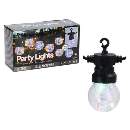 S.i.a. Led Feestverlichting 10 Led'S Multicolor Zwart