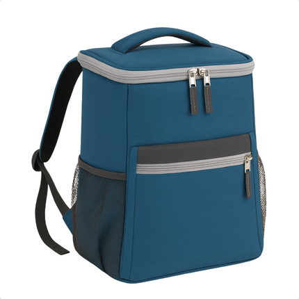 Cheqo® Koelrugtas 12L - Koelrugzak - Koeltas - Lunchtas - Picknicktas - Donkerblauw - Isolerende Rugzak voor Picknick - Compact en Waterdicht