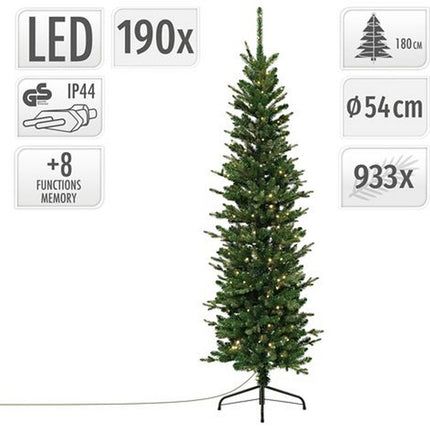 S.i.a. Decoratie Dennenboom + Led-Verlichting 180 Cm Groen