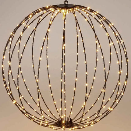 S.i.a. Decoratie Led Bal 60 Cm 400 Led'S Warm Wit Zwart