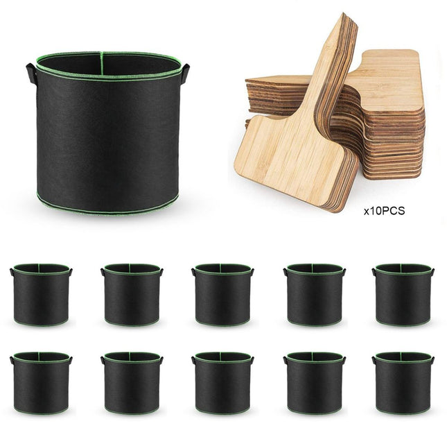 Ceruzo Plantenzakken 10 Stuks - 30 Liter