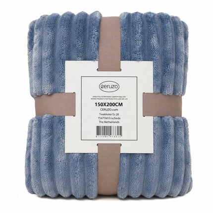 Ceruzo Fleece Deken - 150X200 Cm - Petrol