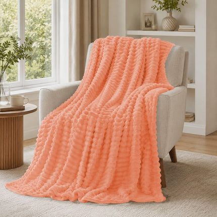 Ceruzo Fleece Deken - 150X200 Cm - Oranje