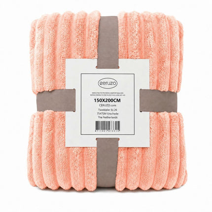 Ceruzo Fleece Deken - 150X200 Cm - Oranje