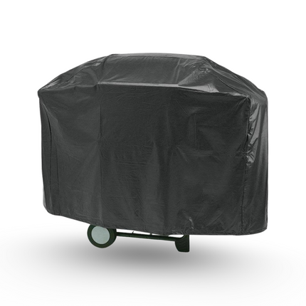 Cheqo® Afdekhoes BBQ - Rechthoekig - Barbecue Hoes - BBQ Hoes - 82x62x50cm - Zwart - Kunststof (PEVA) - Met Opbergzak