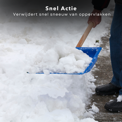 Cheqo® Sneeuwschuiver voor Kinderen - Sneeuwruimer - Sneeuwschep - Compact Kunststof - Voor Stoep en Tuin