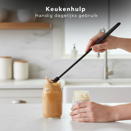 Cheqo® Flessenlikker - Flessenschraper - Pottenlikker - Pannenlikker - Flessentrekker - Flessen Schraper - Potten Schraper - Flessenschraper voor Flessen - Flessenschraper voor Potten