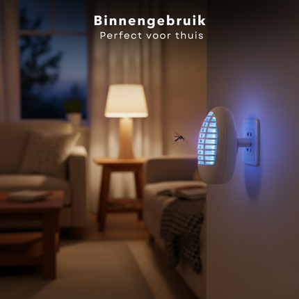 Cheqo® Muggenlamp - Insectenlamp - Vliegenlamp - Insectendoder - Elektrische Insectenlamp - Elektrische Muggenlamp - Elektrische Vliegenlamp - Muggenvanger - Vliegenvanger - Insectenvanger - UV Insectenlamp