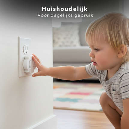 Cheqo® Stopcontactbeveiliging - Stopcontactbeschermers - Stopcontactbeschermer - Stopcontact Beveiliging - Kinderbeveiliging Stopcontact - Stopcontactbeveiliging Kind - Stopcontactbeveiliging Baby - Stopcontact Afdekking - Stopcontactbescherming