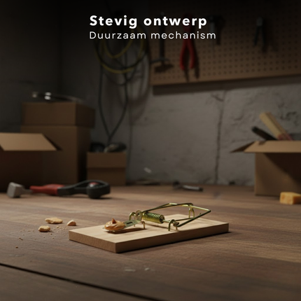 Cheqo® Muizenval - Muizenvallen - Muizenklem - Muizenklemmen - Muizenval Binnen - Muizenval Buiten - Muizenvallen Binnen - Muizenvallen Buiten - Muizen Bestrijden - Mouse Trap - Muizenval Set - Muizenvallen Set