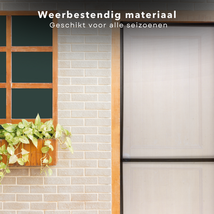 Cheqo® Magnetische Hordeur - Insectenwerend - Vliegengordijn - Deurgordijn - Horgordijn - Voor Balkon en Achterdeur - Aluminium Frame