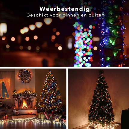 Cheqo® Kerstboomverlichting LED - Kerstlampjes - Kerstverlichting - Kerstboom Verlichting - Multicolor - 990 cm - Energiezuinig met Timer