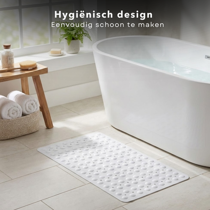 Cheqo® Antislip Badmat - Antislip Douchemat - Douchemat Antislip - Badmat Antislip - Antislipmat Douche - Antislipmat Bad - Douchemat - Badmat - Antislipmat - Badmat met Zuignappen - Douchemat met Zuignappen