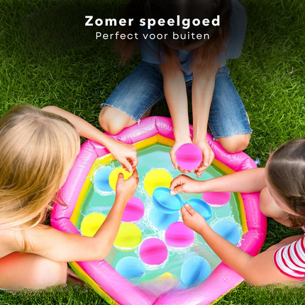 Cheqo® Herbruikbare Waterballonnen - Waterbal - Waterballon - Waterballen Set - Zwembadspeelgoed Voor Kinderen - Zwembad Speelgoed - Waterspeelgoed