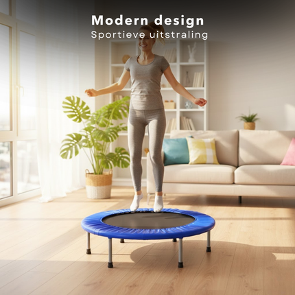 Cheqo® Fitness Trampoline - Mini Trampoline - Opvouwbare Trampoline - Opvouwbare Fitness Trampoline - Rebounder - Fitness Rebounder - Mini Trampoline Volwassenen - Fitness Trampoline Volwassenen - Mini Fitness Trampoline - Inklapbare Trampoline