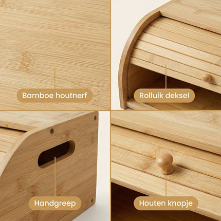 Cheqo Broodtrommel Bamboe - Infographic 3
