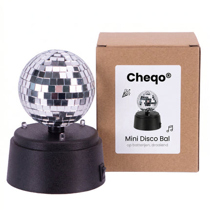 Cheqo® Mini Spiegel Disco Bal - Verpakking