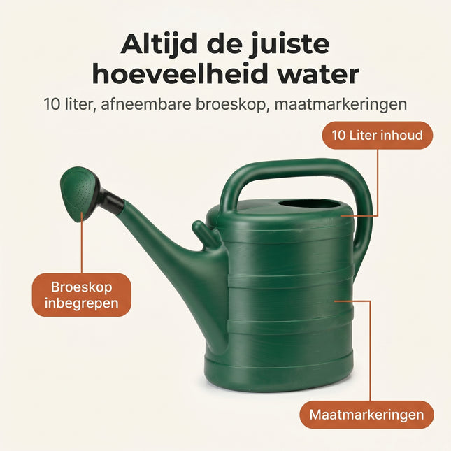 Cheqo® Gieter 10L Donker Groen - Benefit Map