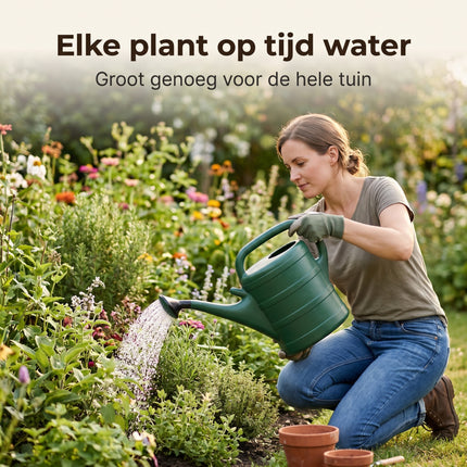 Cheqo® Gieter 10L Donker Groen - Lifestyle