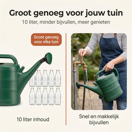 Cheqo® Gieter 10L Donker Groen - Bezwaarkiller