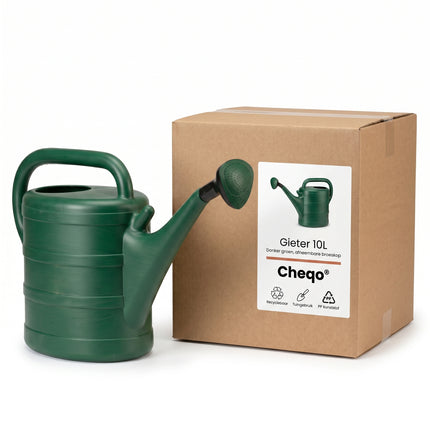 Cheqo® Gieter 10L Donker Groen - Verpakking