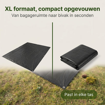 Cheqo Grondzeil 3x4m Zwart infographic 6