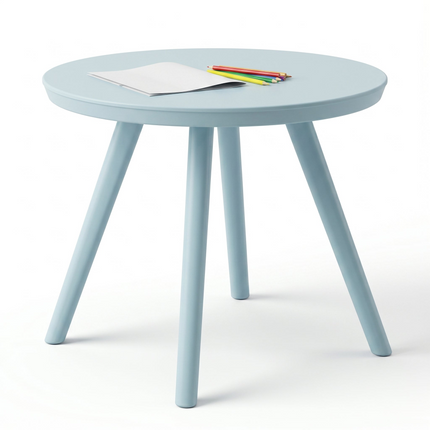 Cheqo® Kindertafel Rond Pastel Blauw - Hero