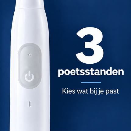 Cheqo® Elektrische Tandenborstel - Roterend - Oplaadbaar - Ronde Borstelkop - 3 Poetsstanden - 2-Minuten Timer - met Reisetui - Opzetborstels - Wit - voor Volwassenen - Oscillerend - USB-C — infographic 3