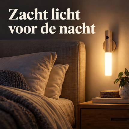 Cheqo® Nachtlamp met Bewegingssensor - Draadloze Wandlamp Binnen - Oplaadbare LED Lamp - Warm Wit Licht - Nachtlampje met Magneet - Sensorlamp - Zaklamp - Draagbare Lamp - USB Oplaadbaar - Noodverlichting voor Slaapkamer en Hal — infographic 1