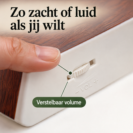 Cheqo® Vogelgeluiden Huisje met Sensor - Vogelhuisje met Geluid - Vogelzang Box - Bewegingssensor - Bewegingsmelder - Singing Bird Box - Vogelgekwetter - Natuurgeluiden - Houtlook Vogelhuisje - Decoratieve Luidspreker - voor Toilet en Badkamer — infographic 4