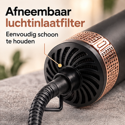 Cheqo® Föhnborstel - Warmteborstel - Haardroger Borstel - Volumeborstel - Hetelucht Borstel - Warme Luchtborstel - Haarstyler - Stijlborstel - Krulborstel - Ovale Borstel - Elektrische Haarborstel - Droogborstel - voor Alle Haartypen - Anti-Klit — infographic 5