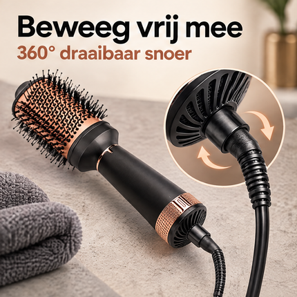 Cheqo® Föhnborstel - Warmteborstel - Haardroger Borstel - Volumeborstel - Hetelucht Borstel - Warme Luchtborstel - Haarstyler - Stijlborstel - Krulborstel - Ovale Borstel - Elektrische Haarborstel - Droogborstel - voor Alle Haartypen - Anti-Klit — infographic 6