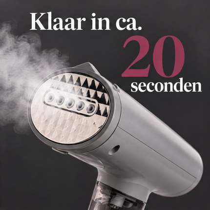 Cheqo® Kledingstomer 2 in 1 - Handheld Handstomer - Stoomapparaat Kleding - Kleding Stomer - Ontkreuker - Stoomstrijkijzer - Stoomreiniger - Garment Steamer - Steamer voor Kleding voor Thuis en op Reis - Verticaal en Horizontaal — infographic 3