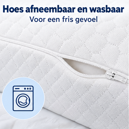Cheqo® Kniekussen - Beenkussen - Kniekussen voor in Bed - Kniekussen voor Zijslapers - Orthopedisch Kniekussen - Ergonomisch Beenkussen - Zijslaapkussen - Kussen tussen Benen - Memory Foam Kussen - Kniekussen tegen Rugpijn - Schootkussen — infographic 4