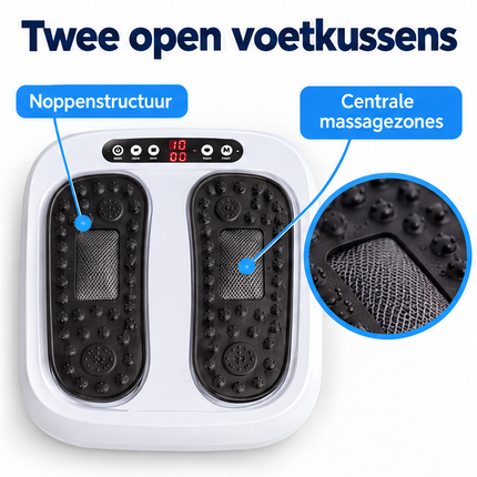 Cheqo® Voetmassage Apparaat - Voetmassager - Shiatsu Massage - Elektrisch Massageapparaat - Beenmassage Apparaat - Trilplaat voor Voeten - Massageapparaat met Afstandsbediening - Voetmassage Machine - Kuitmassage Apparaat voor Thuis — infographic 2