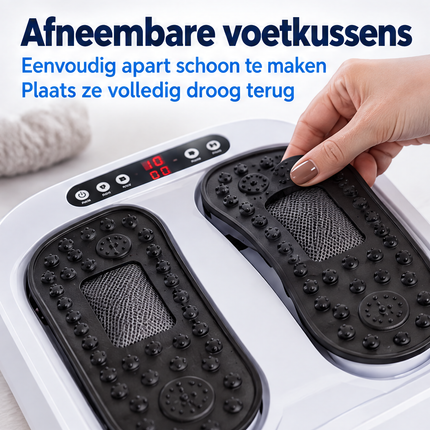 Cheqo® Voetmassage Apparaat - Voetmassager - Shiatsu Massage - Elektrisch Massageapparaat - Beenmassage Apparaat - Trilplaat voor Voeten - Massageapparaat met Afstandsbediening - Voetmassage Machine - Kuitmassage Apparaat voor Thuis — infographic 6