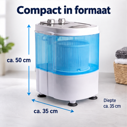 Cheqo® Mini Wasmachine met Centrifuge - Camping Wasmachine - Kleine Wasmachine - Draagbare Wasmachine - Compacte Wasmachine - Caravan Wasmachine - Camper Wasmachine - Studenten Wasmachine - Bovenlader Wasmachine - Wasmachine voor Kleine Ruimtes — infographic 4