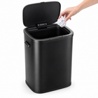 Cheqo® Prullenbak 60 Liter - Push Prullenbak met Drukdeksel - Zwart — hoofdbeeld