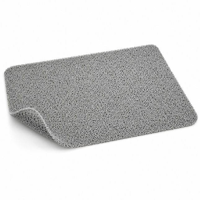 Cheqo® Douchemat Antislip - Antislip Douchemat - Antislip Badmat - Antislipmat Waterdoorlatend - Anti Schimmel - Douchecabine Mat - Badkamermat voor in Bad en Douche - Sneldrogend - voor Ouderen en Kinderen - voor Zwembad en Sauna - Grijs — hoofdbeeld