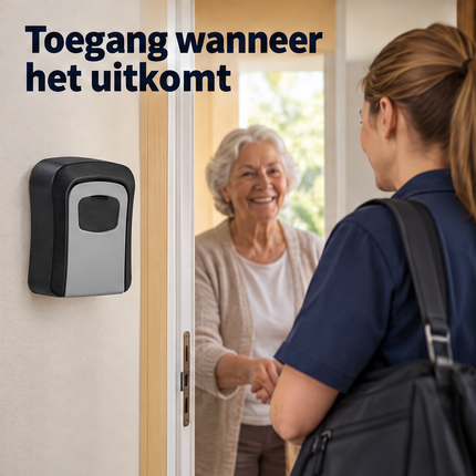 Cheqo® Sleutelkluis met Cijferslot - Sleutelkastje met Code voor Binnen en Buiten - Inclusief Montageset - Key Safe - Sleutelbox - Kluisje met Codeslot voor Thuiszorg - Sleutelopberger - Sleuteldoos - Key Lock Box - Sleutelkluisje Zwart — infographic 6